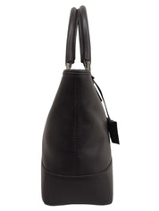 Anagram Embossed Fusta Tote Bag in Black