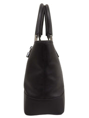 Anagram Embossed Fusta Tote Bag in Black