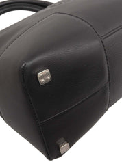 Anagram Embossed Fusta Tote Bag in Black