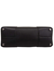 Anagram Embossed Fusta Tote Bag in Black