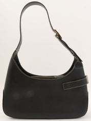 Gancini Plate 单肩包（黑色）