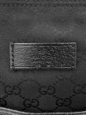 Canvas GG Pattern Sherry Line Shoulder Bag Black/Green/Red