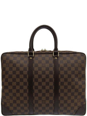 2007年製 キャンバスダミエポルトドキュマンヴォワヤージュ ブラウン