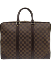 2007年製 キャンバスダミエポルトドキュマンヴォワヤージュ ブラウン