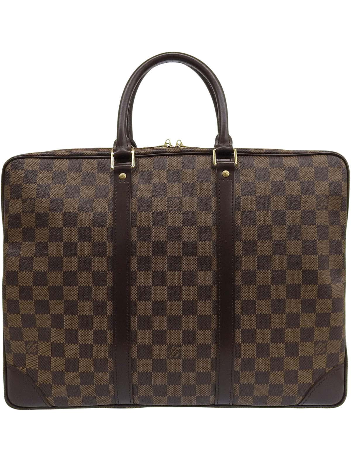 2007年製 キャンバスダミエポルトドキュマンヴォワヤージュ ブラウン