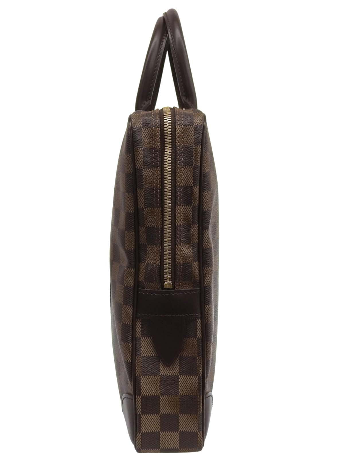 2007年製 キャンバスダミエポルトドキュマンヴォワヤージュ ブラウン