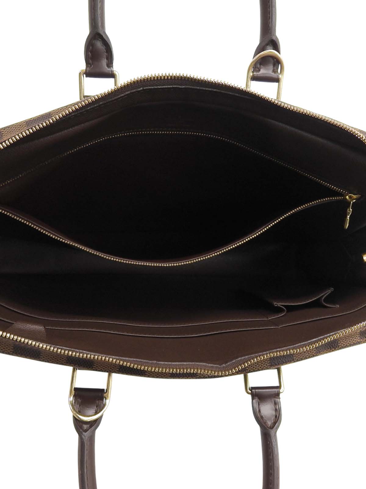 2007年製 キャンバスダミエポルトドキュマンヴォワヤージュ ブラウン