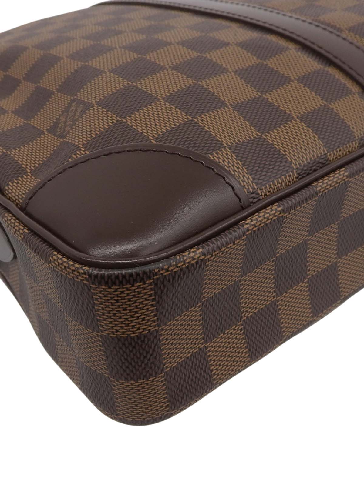 2007年製 キャンバスダミエポルトドキュマンヴォワヤージュ ブラウン