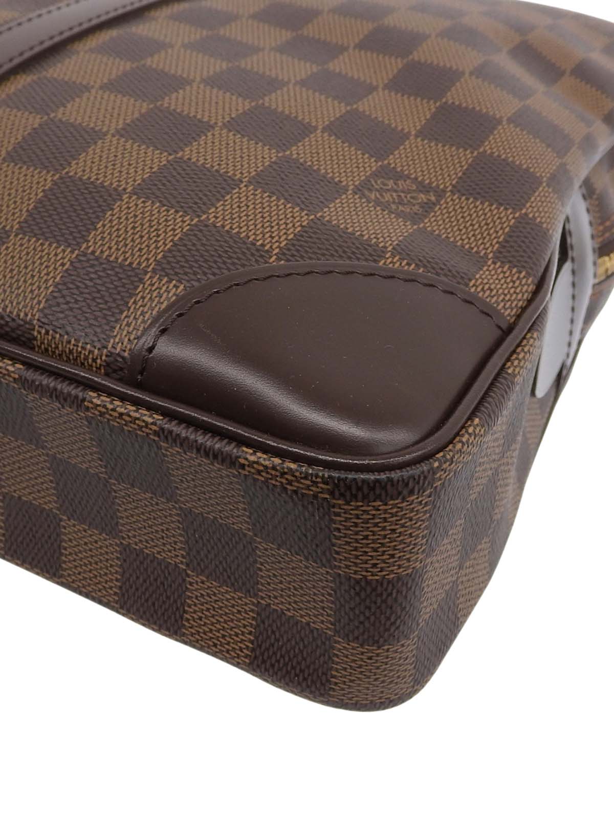 2007年製 キャンバスダミエポルトドキュマンヴォワヤージュ ブラウン