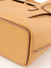 ロゴエンボス2wayバッグ キャメル　