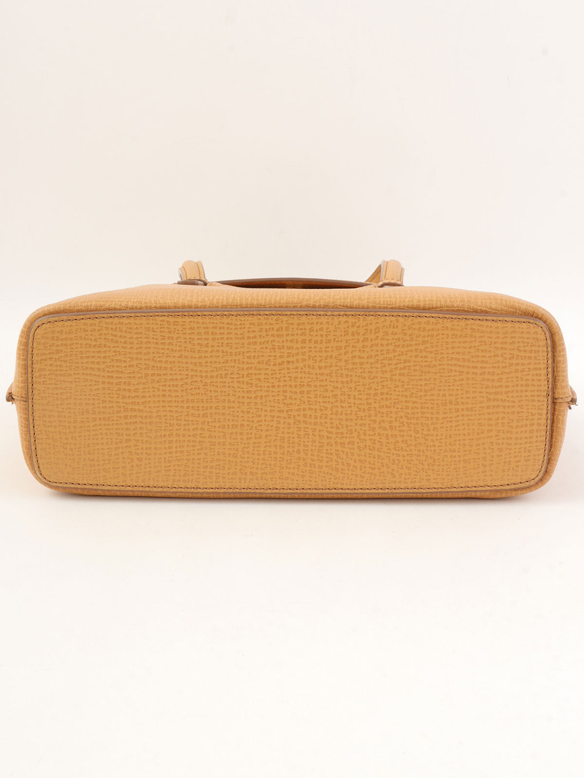 ロゴエンボス2wayバッグ キャメル　