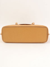 ロゴエンボス2wayバッグ キャメル　