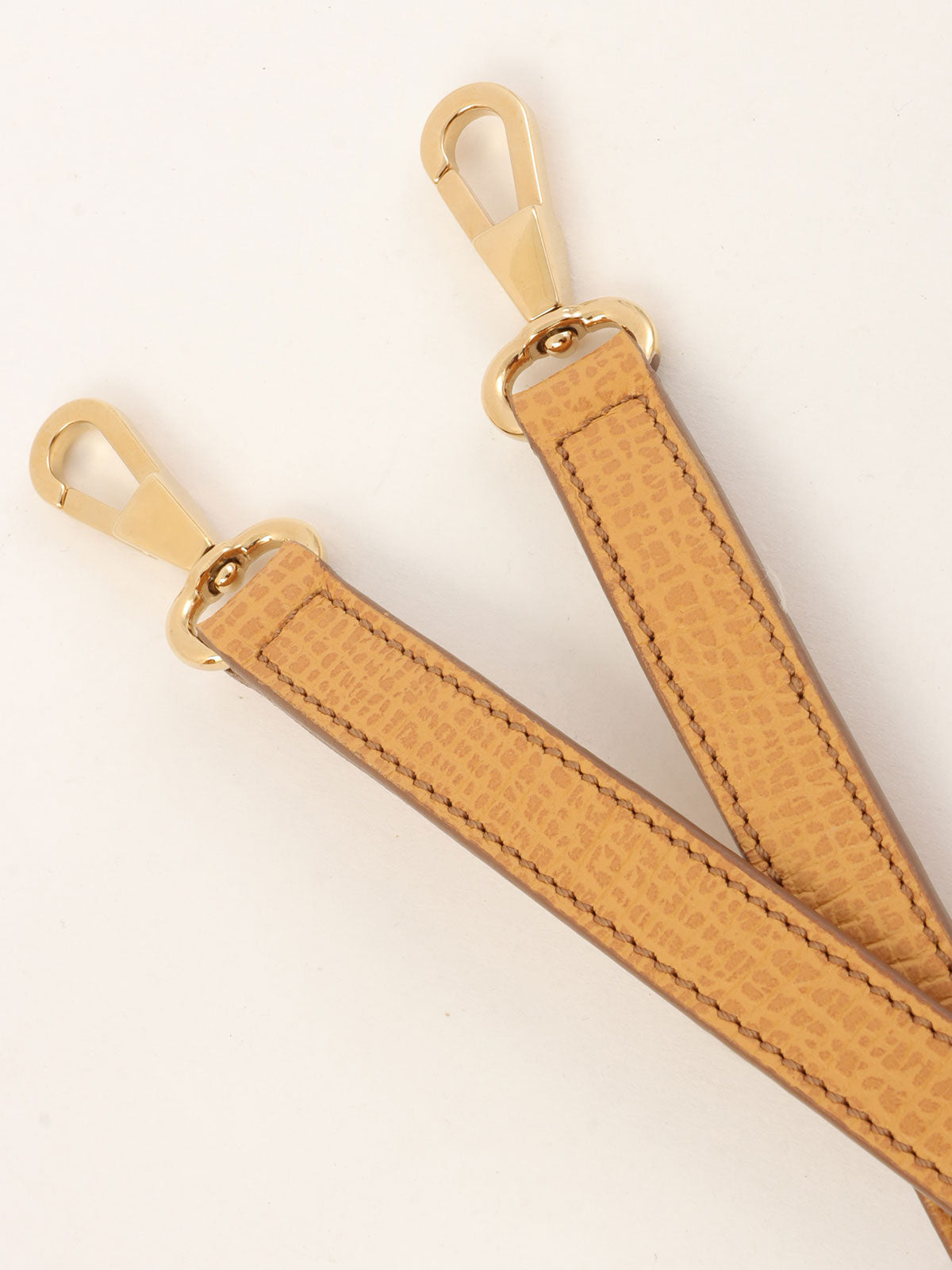 ロゴエンボス2wayバッグ キャメル　