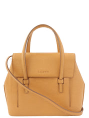 驼色压纹Logo两用包