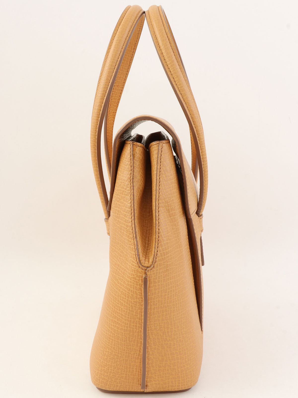 ロゴエンボス2wayバッグ キャメル　