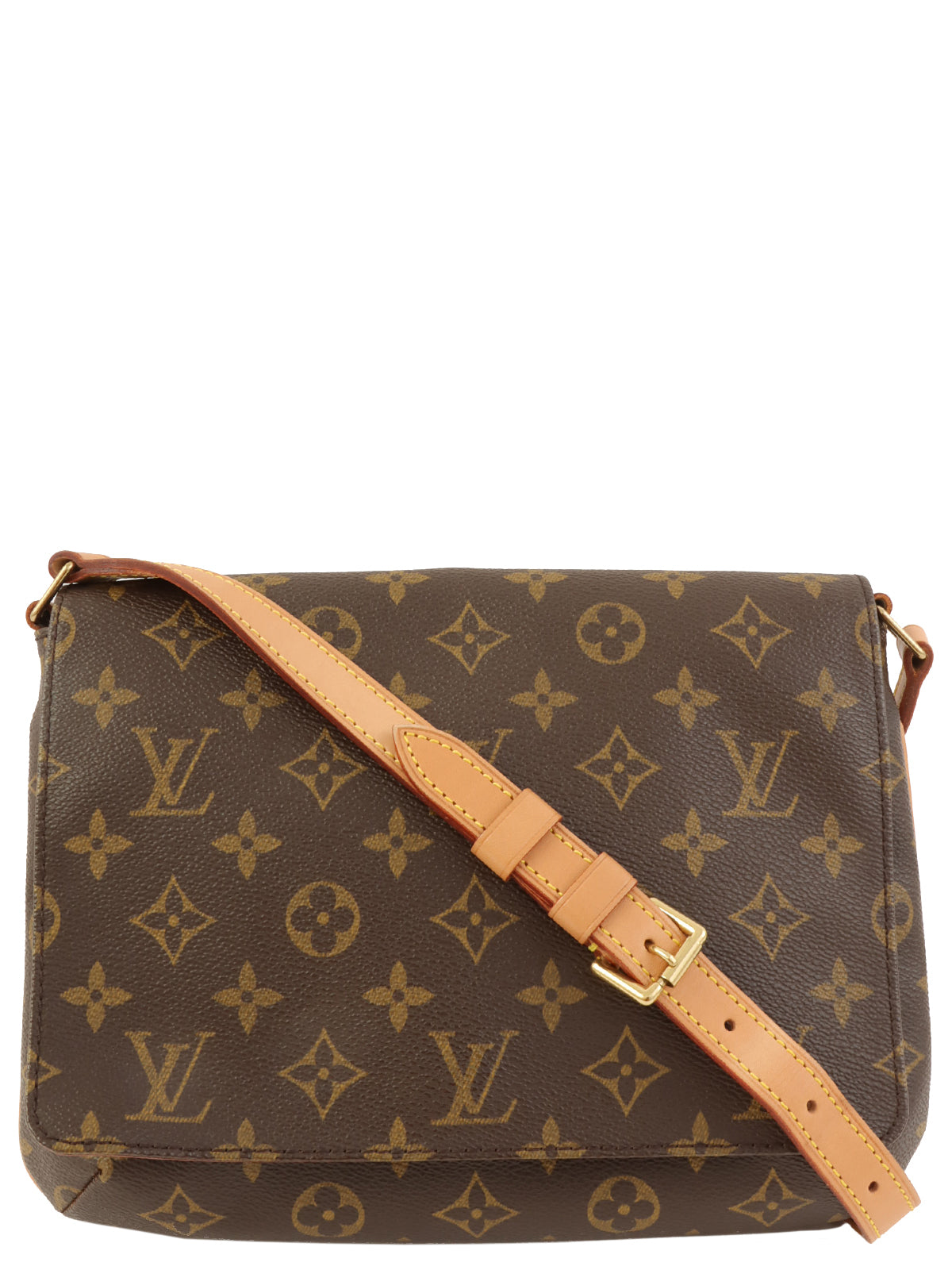 2001年帆布Monogram Musette Tango短棕色