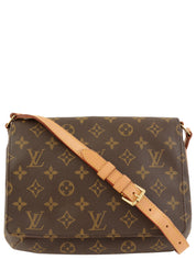 2001年帆布Monogram Musette Tango短棕色