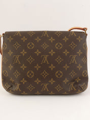 2001 Canvas Monogram Musette Tango Short Brown