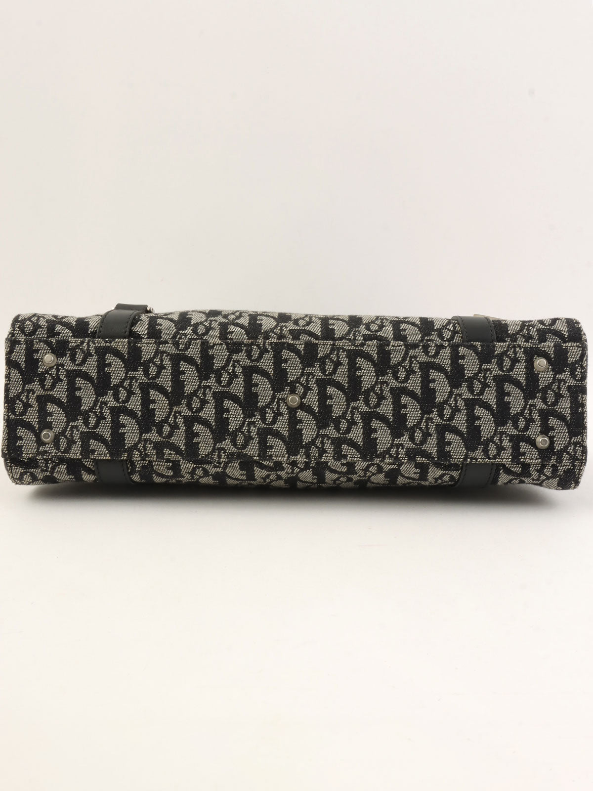 Trotter 图案 Logo 铭牌单肩包 黑色/米色