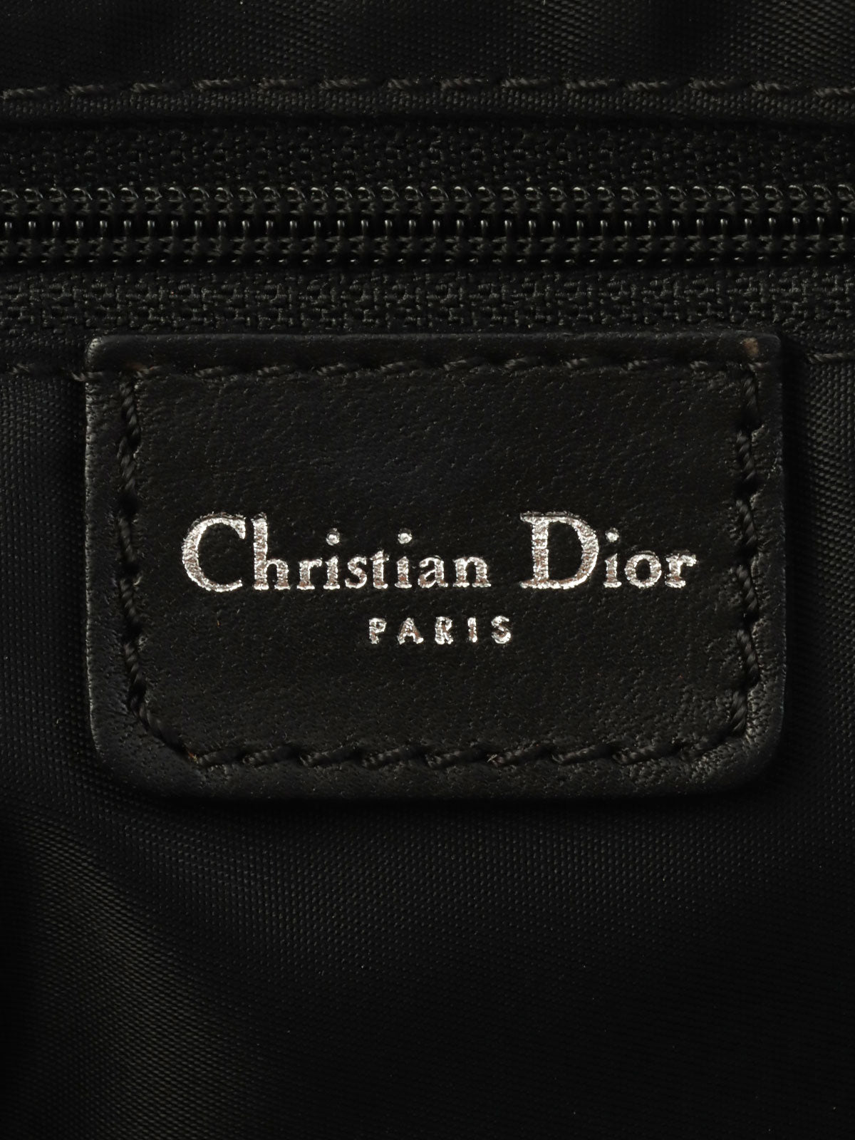 Trotter 图案 Logo 铭牌单肩包 黑色/米色