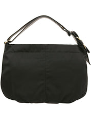 Nylon Vara Ribbon Shoulder Bag in Black