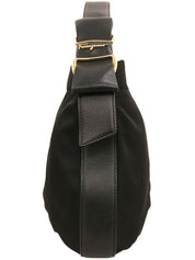 Nylon Vara Ribbon Shoulder Bag in Black