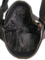 Nylon Vara Ribbon Shoulder Bag in Black