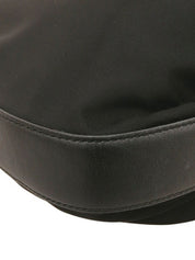 Nylon Vara Ribbon Shoulder Bag in Black