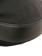 Nylon Vara Ribbon Shoulder Bag in Black