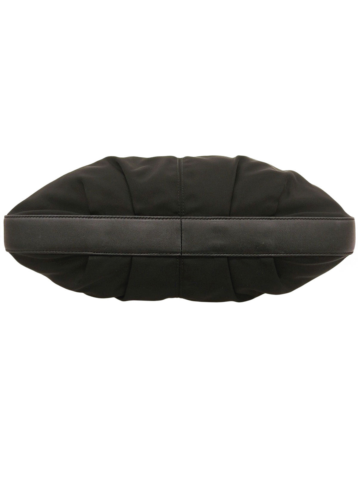 Nylon Vara Ribbon Shoulder Bag in Black