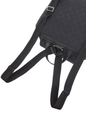 Canvas GG Pattern Backpack in Black