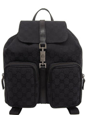 キャンバスGGパターンバックパック ブラック