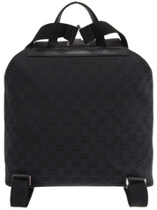 Canvas GG Pattern Backpack in Black