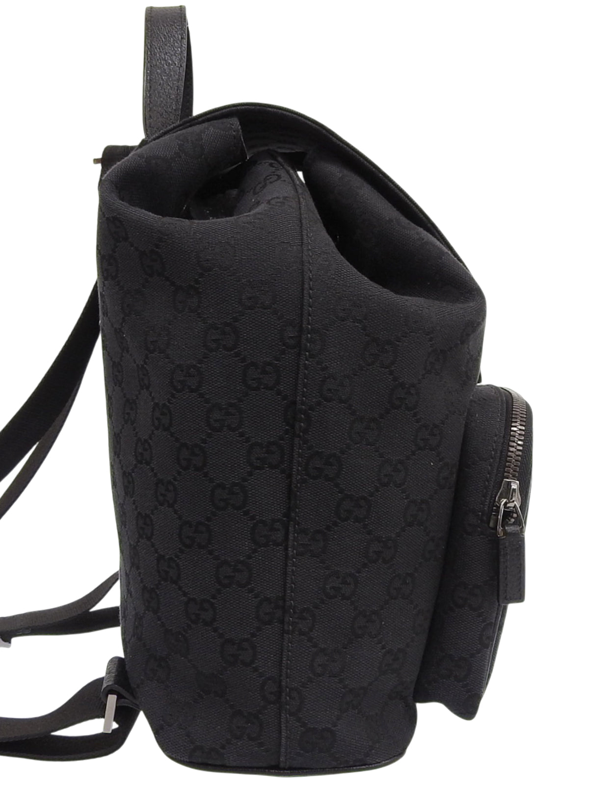 キャンバスGGパターンバックパック ブラック