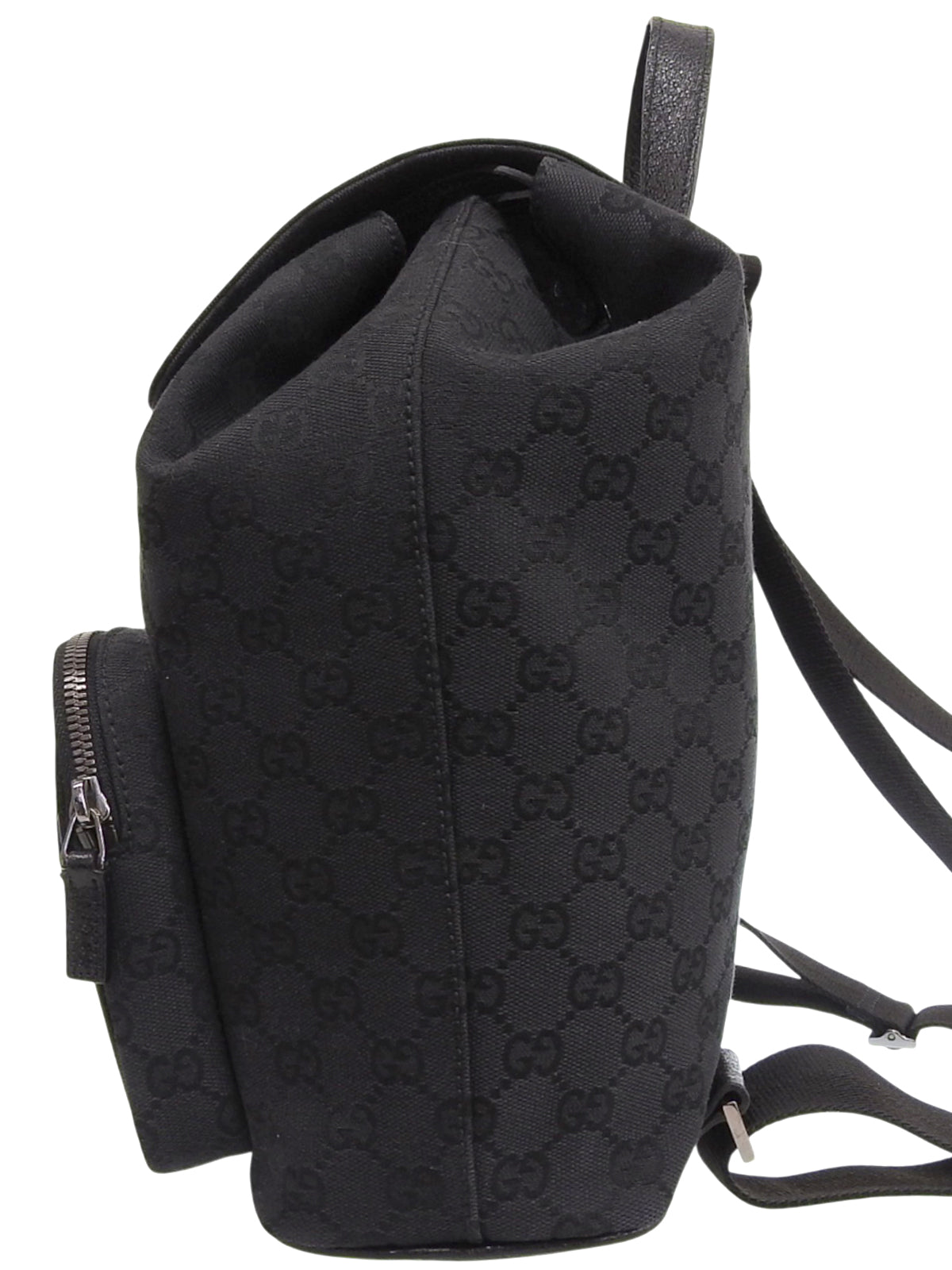 キャンバスGGパターンバックパック ブラック