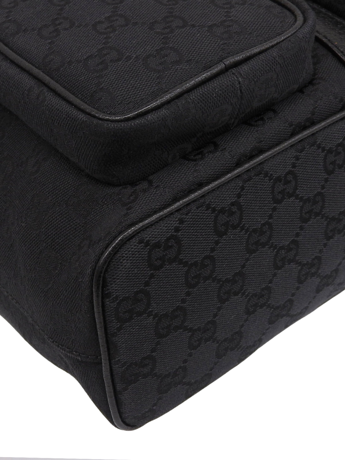 キャンバスGGパターンバックパック ブラック