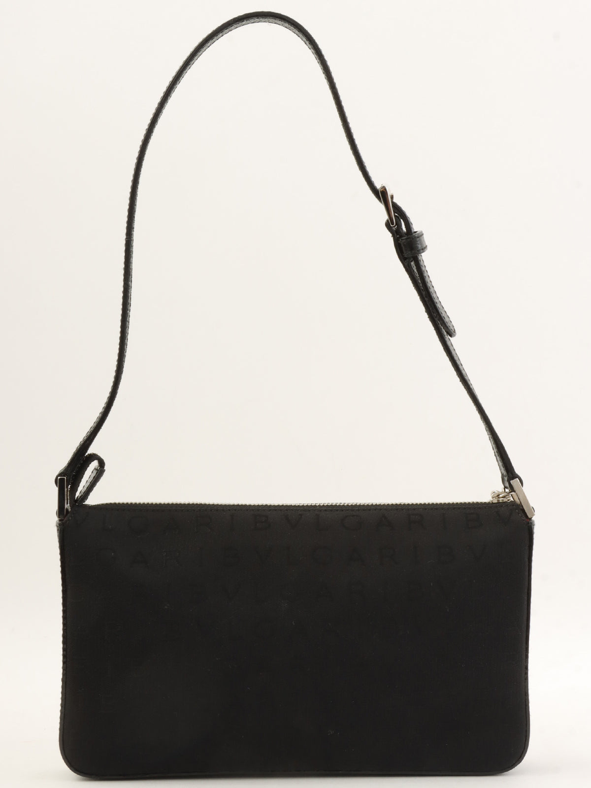 ロゴマニアショルダーバッグ ブラック