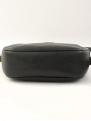 Sherry Line Logo Embossed Shoulder Bag Black