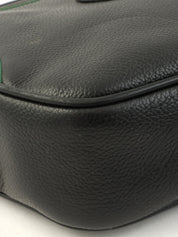 Sherry Line Logo Embossed Shoulder Bag Black