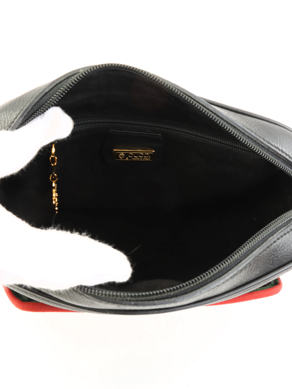 Sherry Line Logo Embossed Shoulder Bag Black