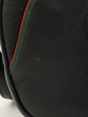 Sherry Line Logo Embossed Shoulder Bag Black