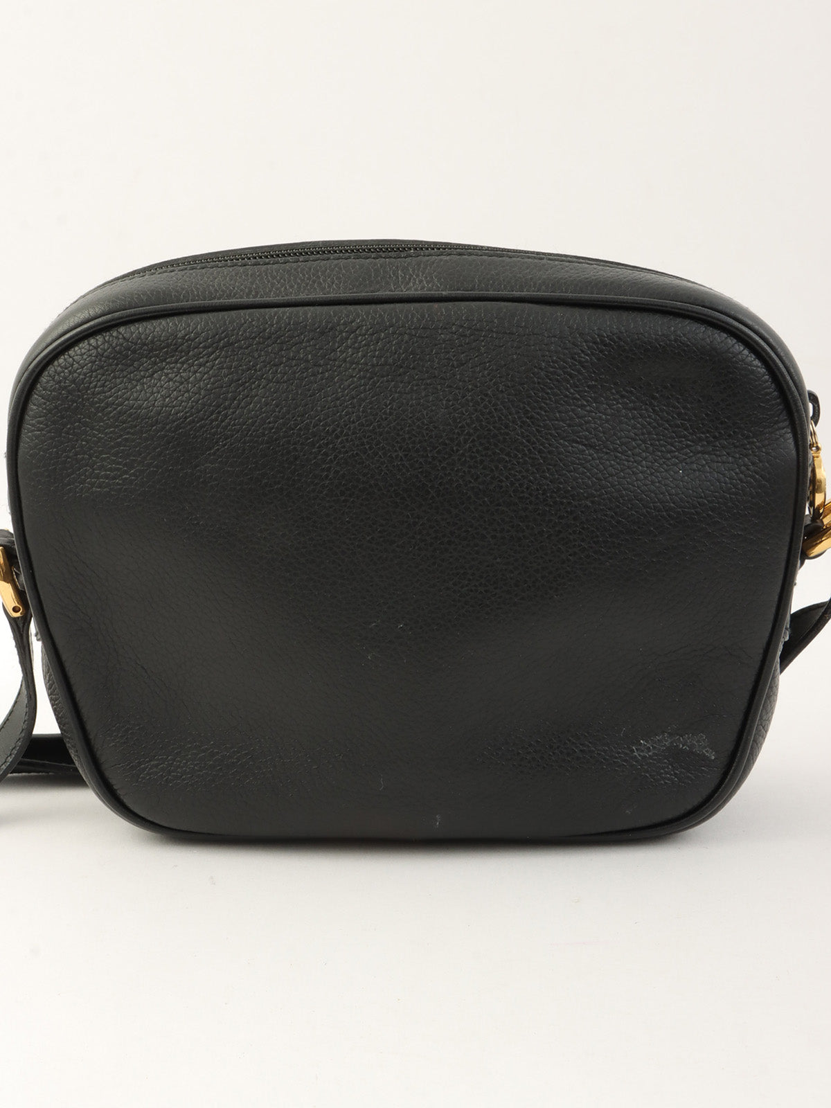 Sherry Line Logo Embossed Shoulder Bag Black