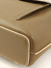 ロゴエンボスハンドバッグ カーキ