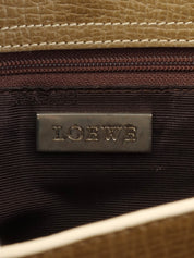 ロゴエンボスハンドバッグ カーキ