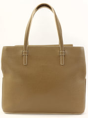 卡其色压纹Logo手提包