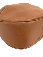 ロゴチャーム巾着ショルダーバッグ ブラウン