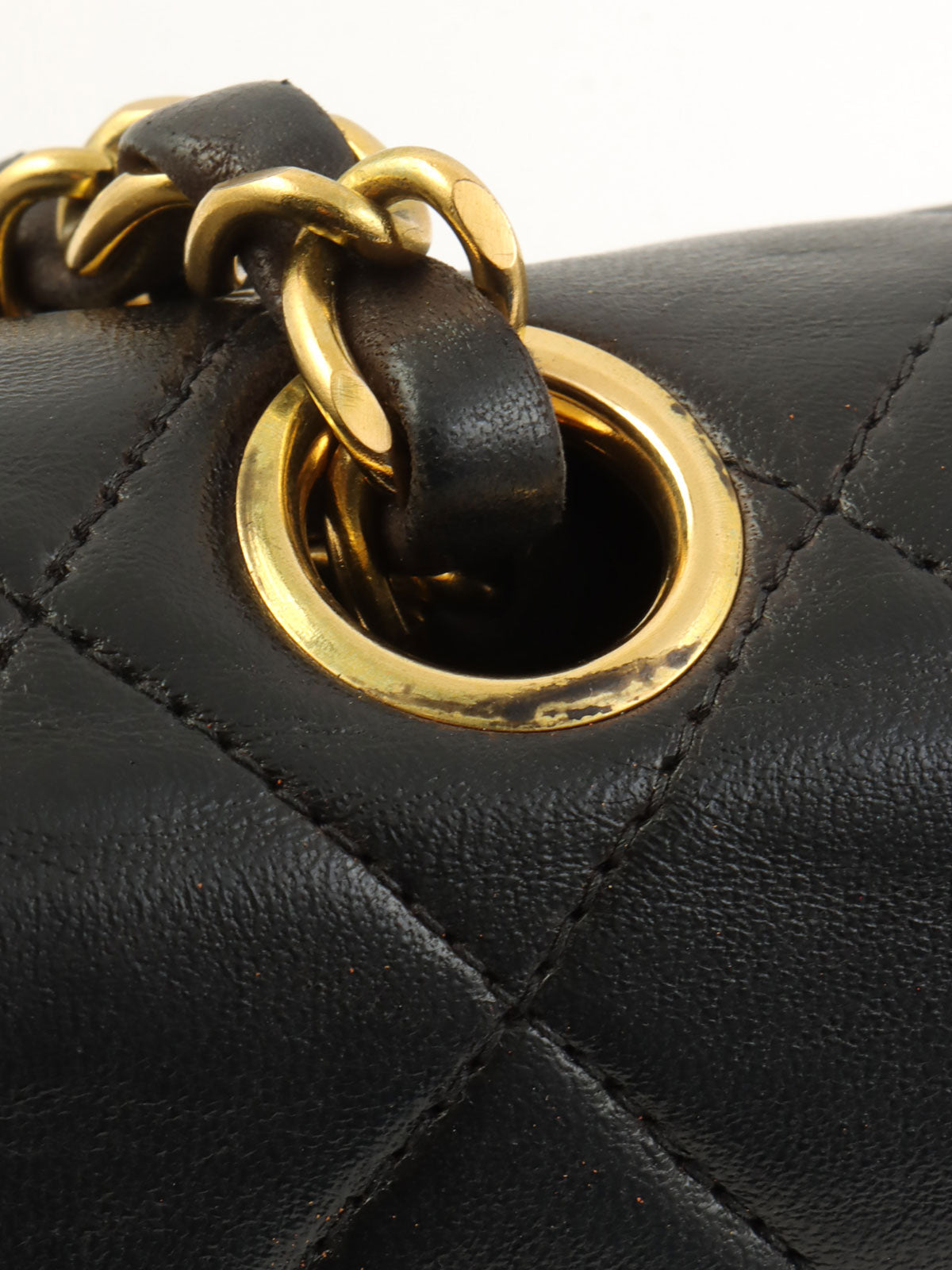 1995年頃製 クラシックフラップチェーンバッグ23cm ブラック