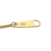 18K Diamond Cross Necklace Gold/Pink Gold