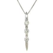 18K3PD Diamond Necklace Silver
