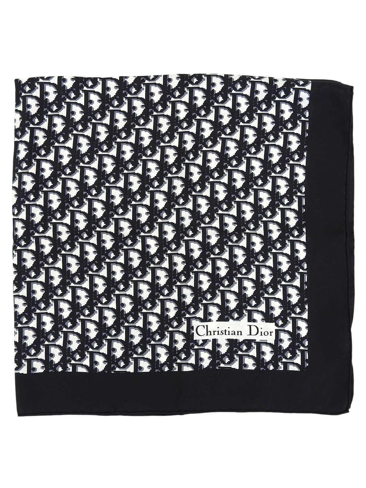 Trotter Pattern Scarf Black/White